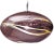 Orbit Pendant Light from the Vista Swirl Collection in Amethyst For Sale In New York - Image 6 of 6