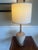 Mid-Century Modern MCM Ceramic and Walnut Table Lamp For Sale - Image 3 of 6