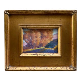 Framed Pastel Landscape of Foxen Canyon, Signed by David Wolfram For Sale