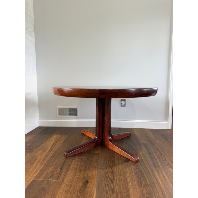 Brown Mid 20th Century Danish Modern Rosewood Extendable Dining Table by Faarup Møbelfabrik, Denmark For Sale - Image 8 of 14