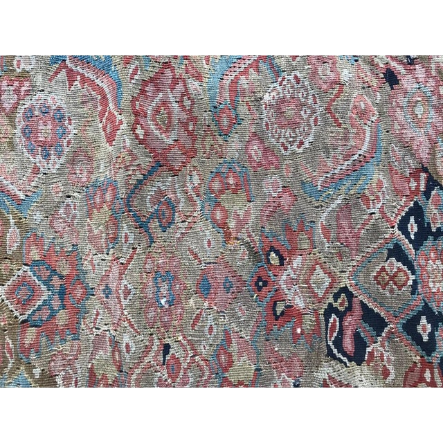 Antique Senneh Kilim, 1890s For Sale - Image 13 of 16