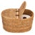 2020s Artifacts Rattan Oval Double Tissue Roll Box in Honey Brown For Sale - Image 5 of 7