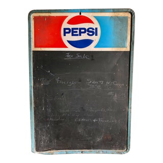 Vintage Pepsi Chalkboard Sign For Sale