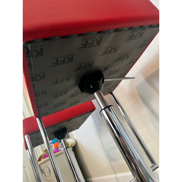 Red Glooh Bar Stools by KFF For Sale - Image 8 of 12
