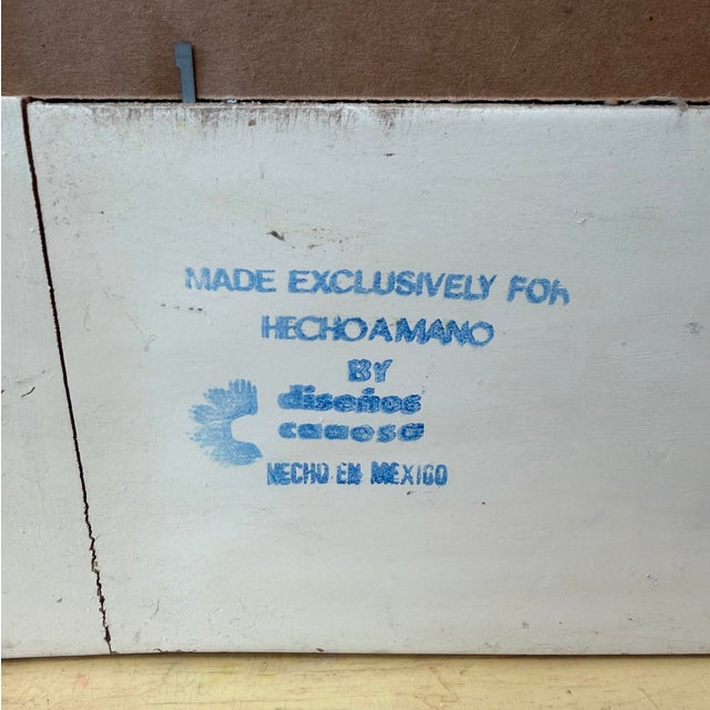 Vintage Hand Crafted Mexican Console and Mirror Set by Diseños Caaesa For Sale - Image 13 of 13