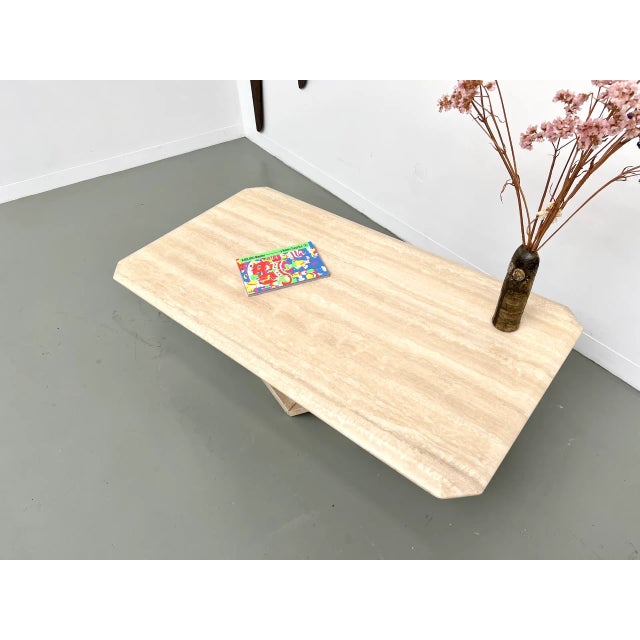Stone Travertine Coffee Table, Italy, 1970s For Sale - Image 7 of 18