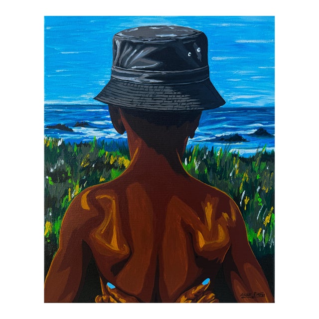 Somewhere Out There, Acrylic Painting on Canvas, Emmanuel Akolo (2026) For Sale