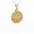 22k Gold Lady Liberty Us 10 Dollar 1/4 Oz Coin (2010) Pendant in 14k Frame For Sale - Image 4 of 4