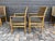 Wood Set of 6 Mid 20th Century Lane Furniture Brutalist Mid Century Modern Cane Back Dining Chairs For Sale - Image 7 of 12