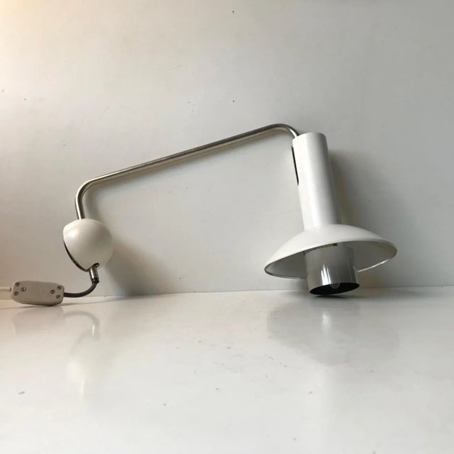 White White Wall Lamp from Louis Poulsen, 1970s For Sale - Image 8 of 8
