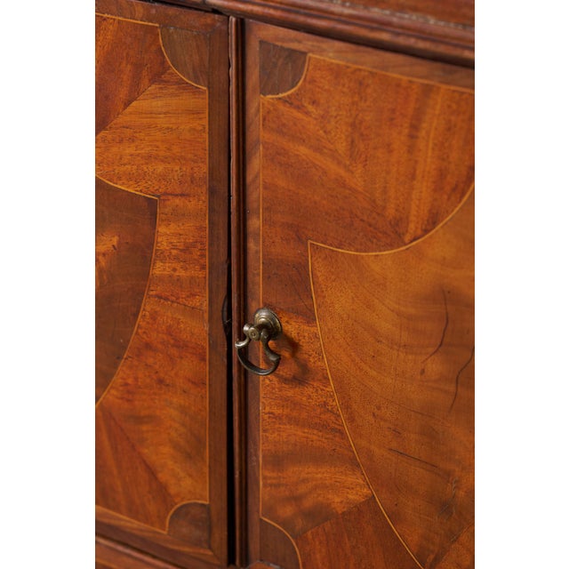 Wood Georgian Inlay Mahogany Night Cabinet With Tray Top (C. 1850) For Sale - Image 7 of 16