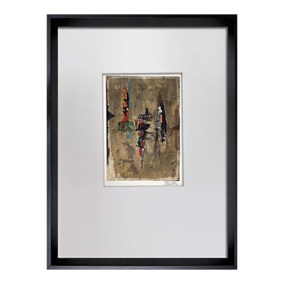 Johnny Friedlaender Etching Rives Hand Signed +Cat. Ref. W/Frame For Sale