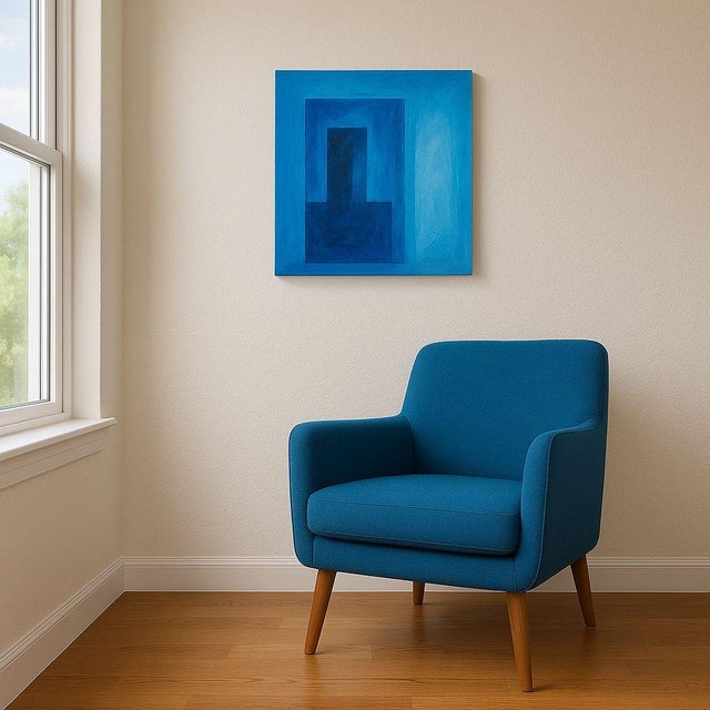 Modern The Other World Abstract Expressionism Acrylic Painting by Shabs Beigh For Sale - Image 3 of 5