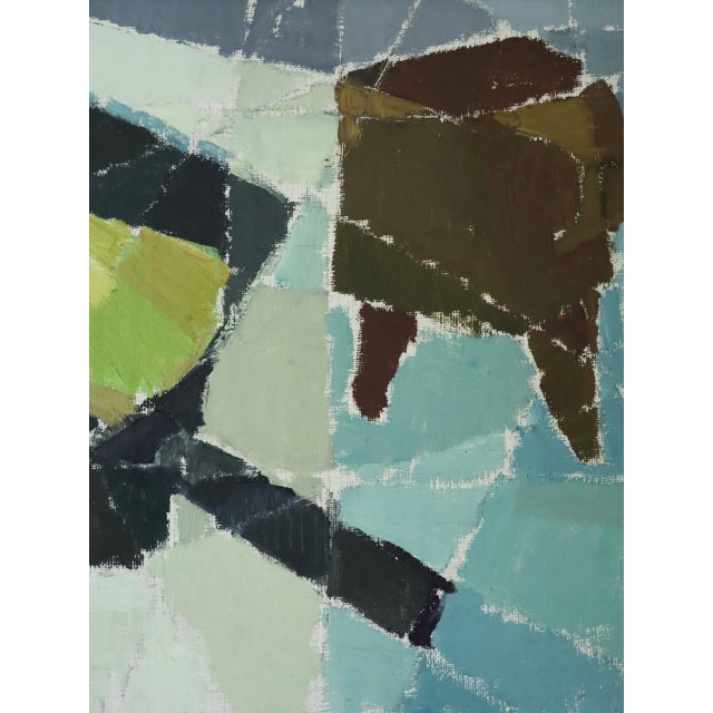 1956 Mid-Century Modern 'Sliced Lemon' Vintage Original Still Life Oil Painting, Framed For Sale - Image 10 of 12