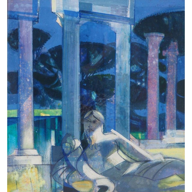 Camille Hilaire Goddess at rest, c. 1975 Watercolor and gouache on paper Signed lower left Dimensions at sight 50.5 x 46.5...