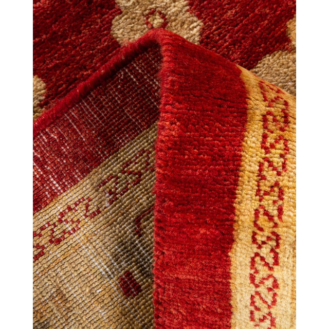 Eclectic Hand-Knotted Area Rug - Red, 11' 10" x 15' 2" For Sale In New York - Image 6 of 8