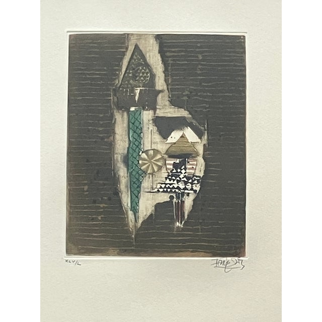 Johnny Friedlaender, Original Aquatint Etching - Rare Small Format, Mid 20th Century, Signed, Numbered XLV/L (45/50) For Sale In Miami - Image 6 of 10