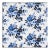Sample - Schumacher Valentina Floral Wallpaper in Blues For Sale