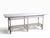 Early 20th Century Large Stick Wicker Console Table in White Paint Finish For Sale - Image 15 of 18