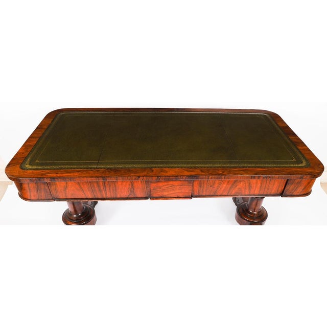 Antique William IV Gonçalo Alves Desk, 1800s For Sale - Image 3 of 18