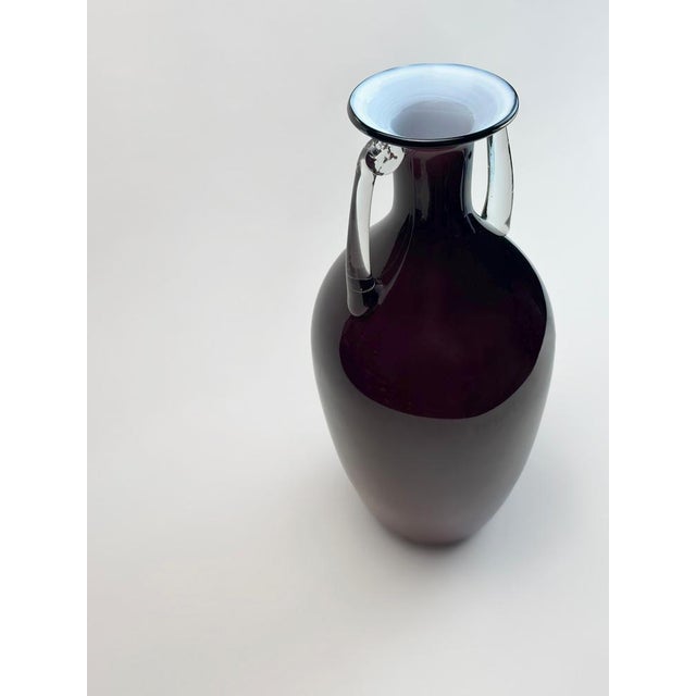 1980s Vintage Cased Glass Amphora Vase by Jerzy Słuczan-Orkusz, 1980s For Sale - Image 5 of 10