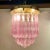 Pink Striated Murano Glass Ceiling Lamp, 1980s For Sale - Image 8 of 12