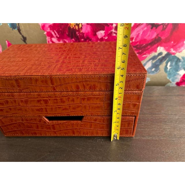 Animal Skin Leather Jewelry Box For Sale - Image 7 of 10