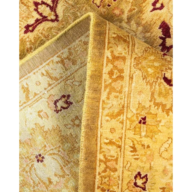 Mogul, One-of-a-Kind Hand-Knotted Area Rug in Green, 6' 2" x 8' 10" For Sale In New York - Image 6 of 8