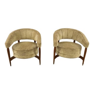 1950s Vintage Lawrence Peabody Style Chairs- A Pair For Sale