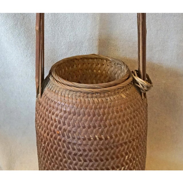 Late 19th Century Antique Chinese Storage Basket For Sale - Image 4 of 7