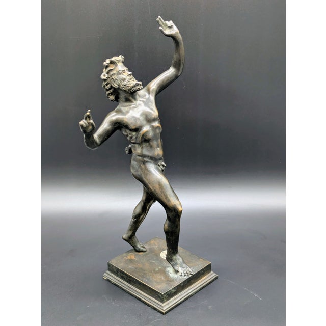 Traveling Man Treasures is selling this beautiful late 20th century bronze reproduction of the famous "Dancing Faun of...