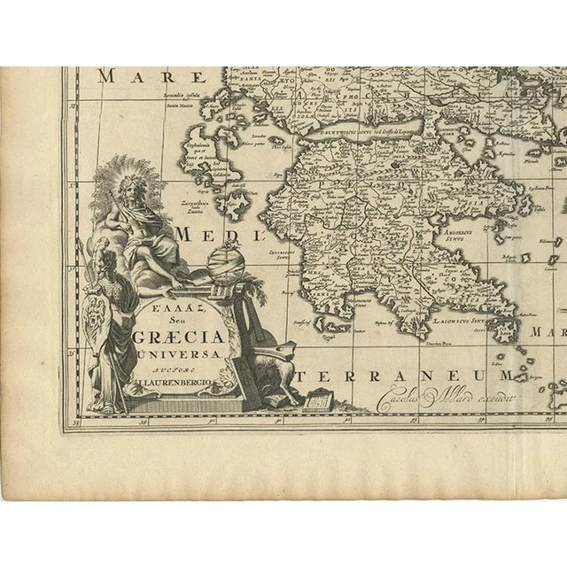 Antique Map of Greece by Allard, 1698 For Sale - Image 3 of 9