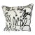 Black and White Hunt Slonem Bunny Hutch 20" Pillow by Lee Jofa For Sale
