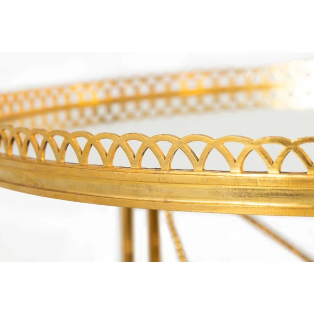 French Gilt Bronze Gueridon Side Table, Manner of Maison Jansen Ca. 1930s For Sale - Image 10 of 18