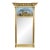 Antique Federal Regency Giltwood Trumeau Eglomise Reverse Painted Pier Mirror For Sale