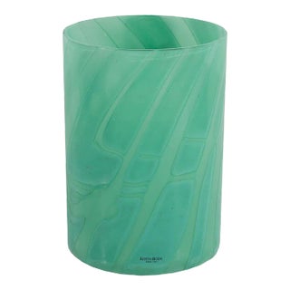 Anne Ehrner Kosta Boda “Primavera” Green Glass Vase For Sale
