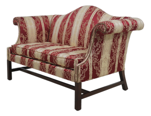Kittinger Colonial Williamsburg Wa - 1055 Mahogany Camelback Sofa Loveseat