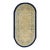 1920s Beige Field Foliate Medallion Antique Oval Chinese Peking Rug 3' X 5'9'' For Sale