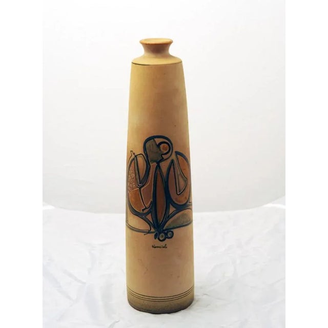 Earthware Glazed Ceramic Vase by Cianciolo Noma Messina, 1960s For Sale - Image 4 of 4