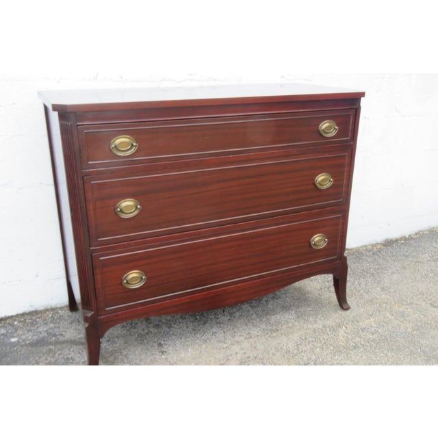 1940s Mahogany Low Dresser Bathroom Vanity 6258 For Sale - Image 14 of 16