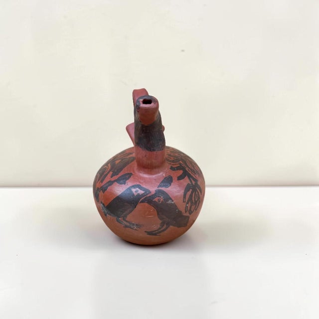 Mexican Hand Crafted Folk Art Ewer For Sale - Image 4 of 9