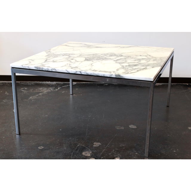 Florence Knoll Studio Square Marble Coffee Table | Chairish