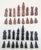 Wood African Carved Chess Pieces, Set of 33 For Sale - Image 7 of 14