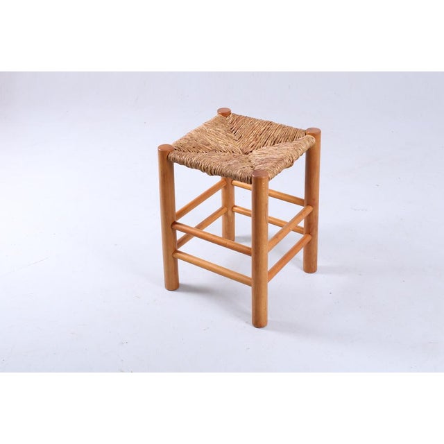 Sturdy beech wood sticks stool with rush seating. A nice addition to your seating group, takes hardly any space. Good...