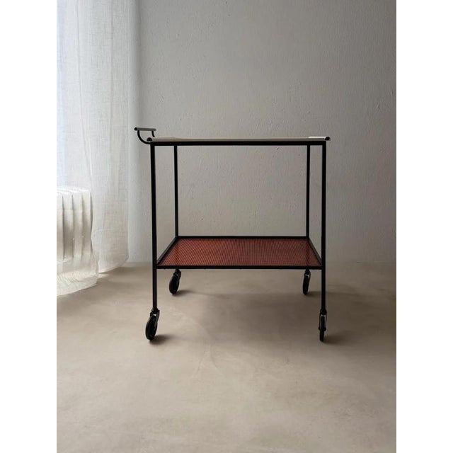 Pilastro Serving Trolley by Tjerk Reijenga, 1960s For Sale - Image 15 of 18