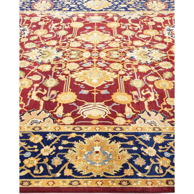 Solo Rugs Mogul, One-of-a-Kind Hand-Knotted Area Rug - Red, 6' 1" x 9' 6" For Sale - Image 4 of 8
