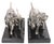 Mid 20th Century Pr. Silvered Metal Dog Bookends by the Philadelphia Mfg. Co. For Sale - Image 9 of 18