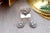 Gold Ring and Earring Set in 19.2k Gold with Diamond Setting, Set of 3 For Sale - Image 8 of 8