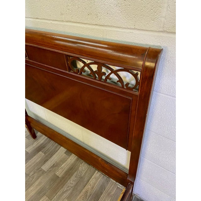 Vintage Cherry Twin Size Sleigh Bed Chairish