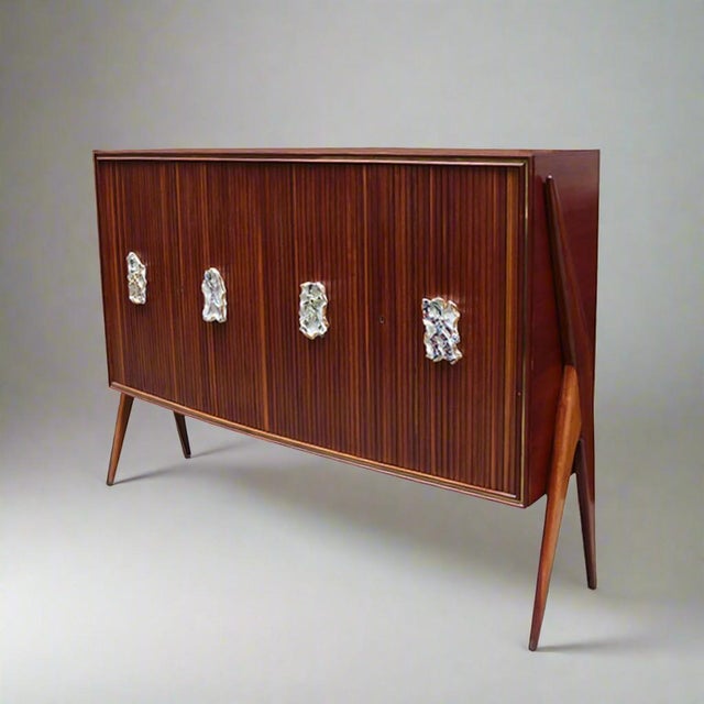 1950s Modernist Four Door Cabinet by Oswaldo Borsani For Sale - Image 15 of 18
